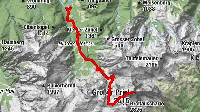 Großer Priel über Welser Hütte