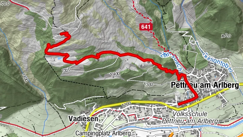 Pettneu - Kalvarienweg - Almfrieden - Nessler