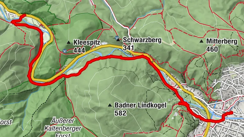 Beethoven Wanderweg - Wegerl im Helenental (ab Baden Strandbad)