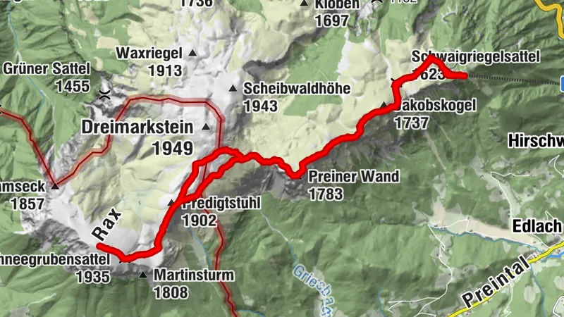 Reichenau an der Rax Wandern