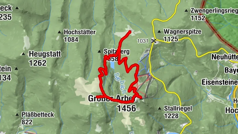 Kleiner und Großer Arber über Kleinen Arbersee