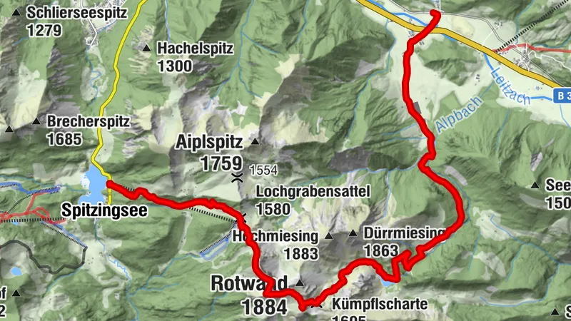 Geitau - Soinsee - Kümpflscharte- Rotwandhaus - Taubensteinbahn - Spitzingsee