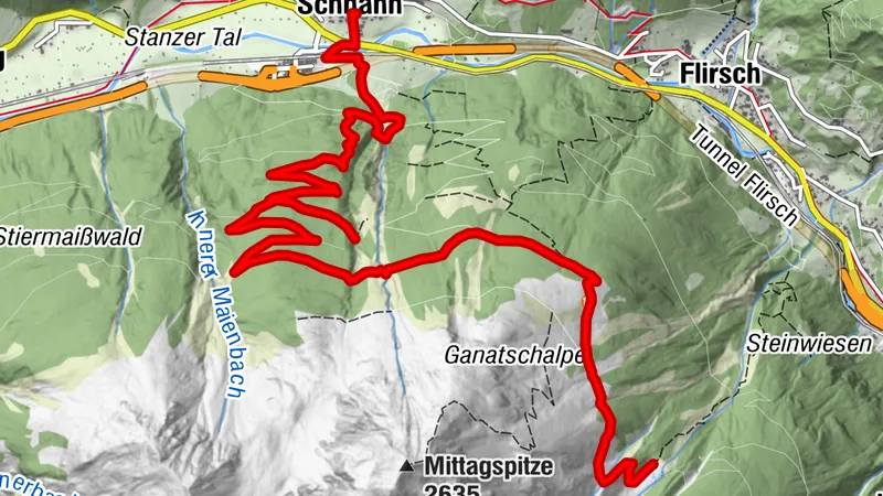 Schnann - Gantaschalm - Mösli
