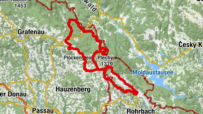 Ruta de bicicleta de carrera Dreisesselberg | Die Ramenai
