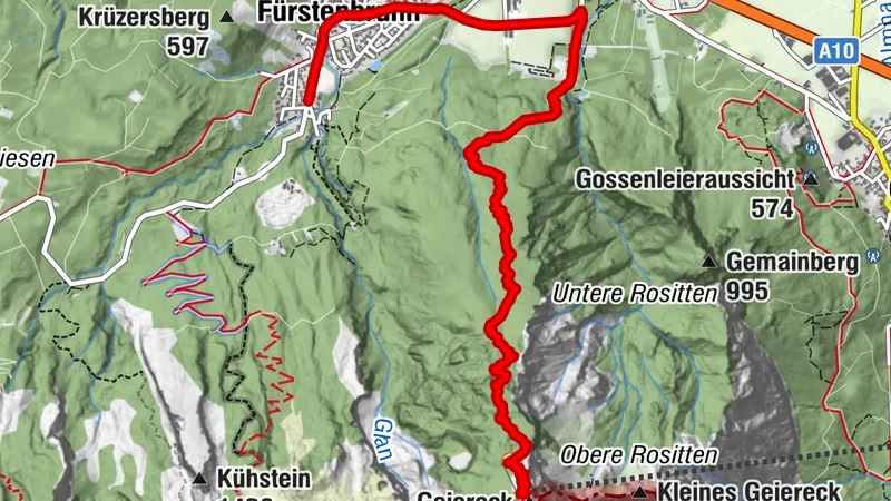 10 Rupertiweg, Etappe 14: Fürstenbrunn - Zeppezauerhaus - (Bergstation)