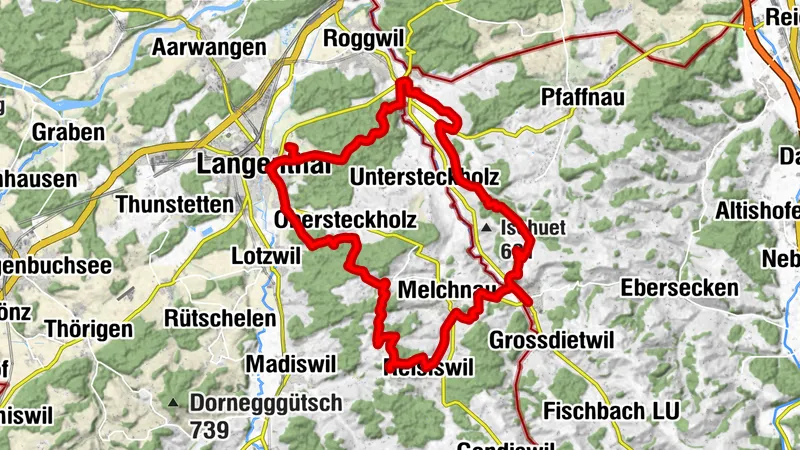 Mountainbike Rundtour Altbüron
