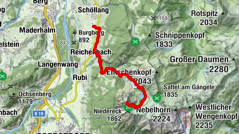 Schöllang Rubihorn und zurück