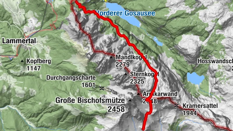 Alrededor de la Bischofsmütze "Etapa 2