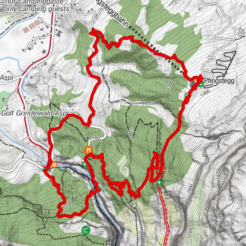 Gletscherschlucht - Pfingstegg - Rundweg
