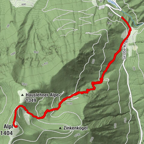 wanderung auf den alpl