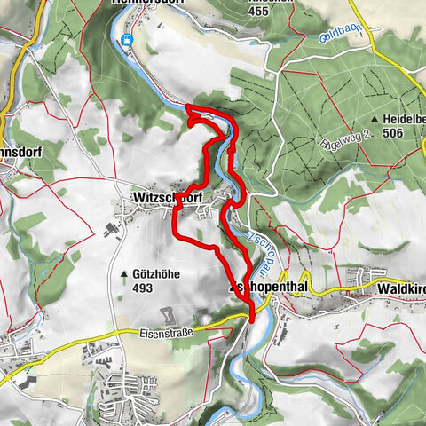 Ruta histórica circular - Witzschdorf