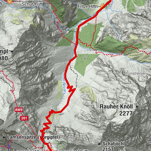 Gramaialm - Lamsenjochhütte