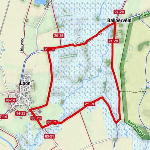 5,7 km - Loon Balloërveld