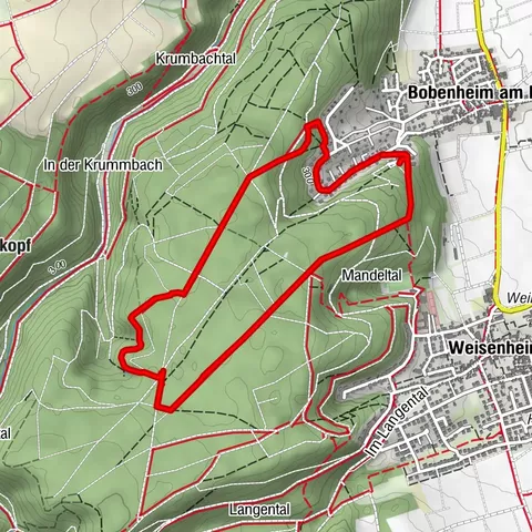 Caminata por el bosque: Bobenheim am Berg - Waldfroschweg