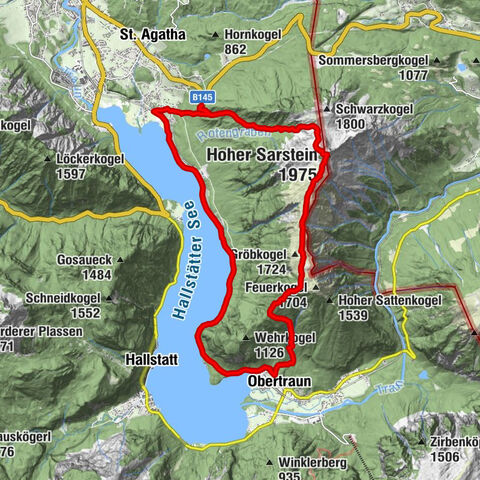 „Hoher Sarstein 1975m“ - Hallstätter Genusstour - Hallstatt - Obertraun - Bad Ischl