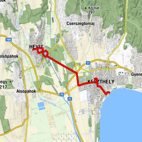 Heviz Tófürdő - Thermalbadesee ( Balaton Ungarn )
