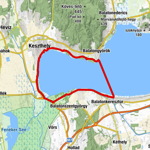 Rundfahrt mit Schiff über Balatonmariafürdo - Balatongyörög ( Balaton Ungarn )