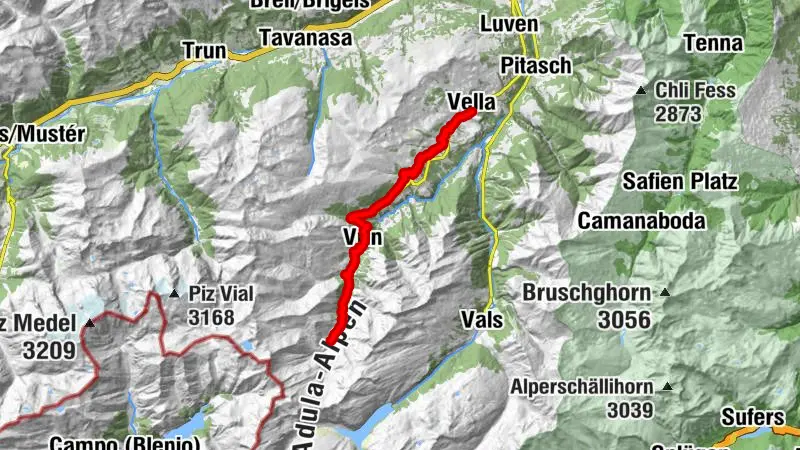Maiensässdorf Vanescha desde Vella