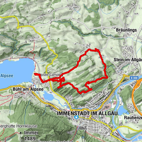 Burgruinen und schöne Landschaften