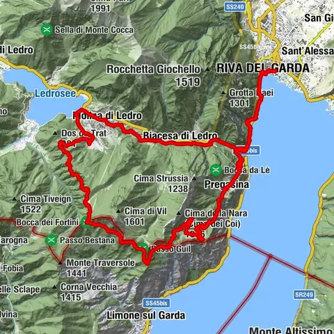 Bocca Fortini - Ruta