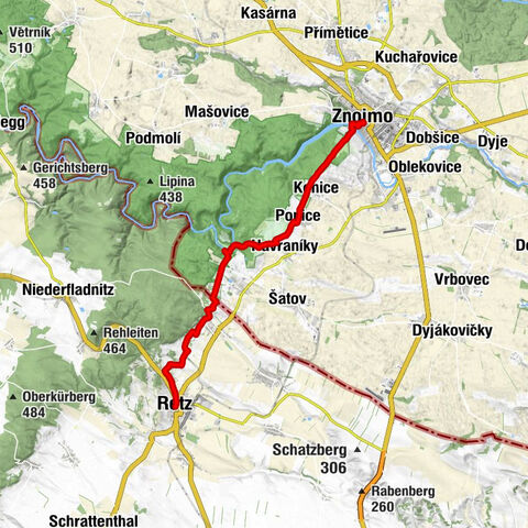 Über NP Thaya zu historischen Städten / Etappe 2 Retz - Znaim