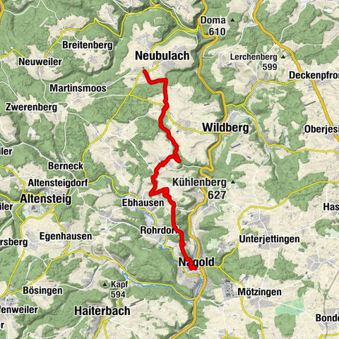 Viaje de botas "Gäu encuentra la Selva Negra": Nagold - Oberhaugstett