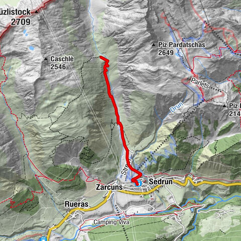 Wasserfälle Bauns bei Sedrun