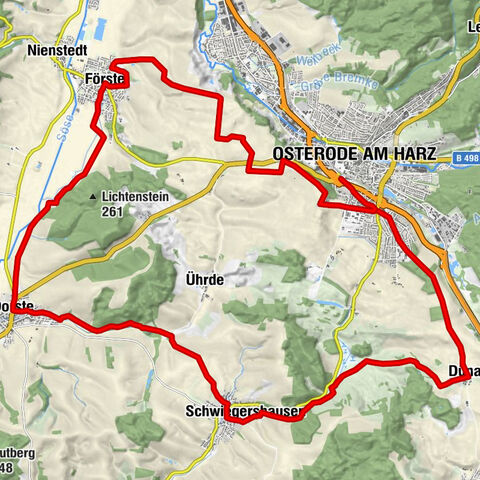 "T5" - Recorrido temático para bicicletas - Recorrido por la historia - Alrededor de Osterode am Harz