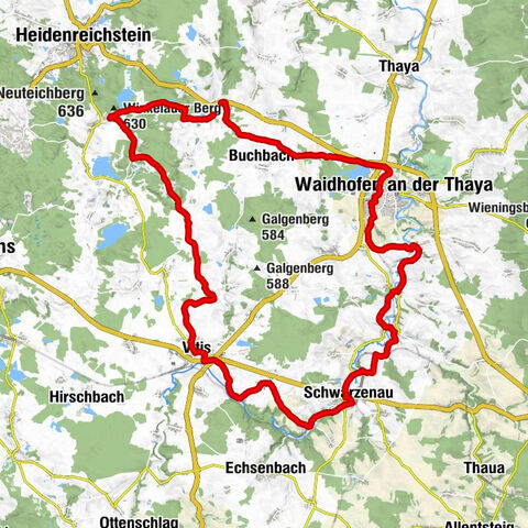 Teiche-Radroute (Strecke 2020) Niederösterreich