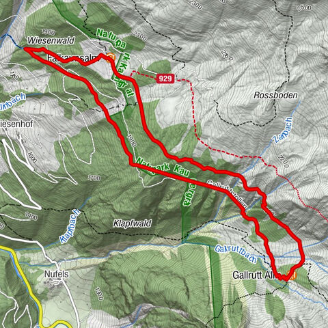 Gallruth Alm über Bewässerungsstollen