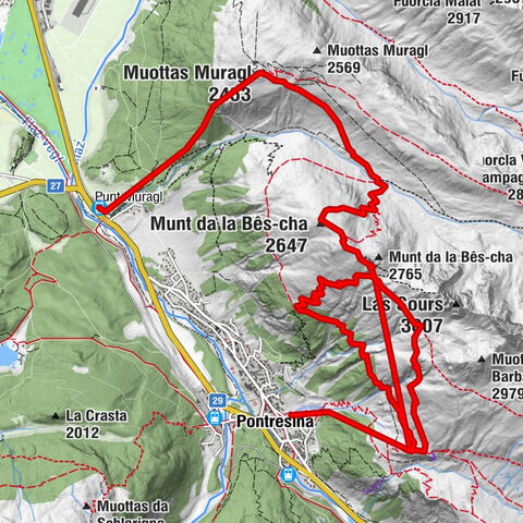 Muottas Muragl - Segantini Hütte - Pontresina
