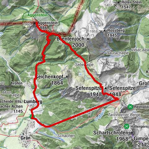 Al refugio Bad Kissinger por el Gräner Höhenweg