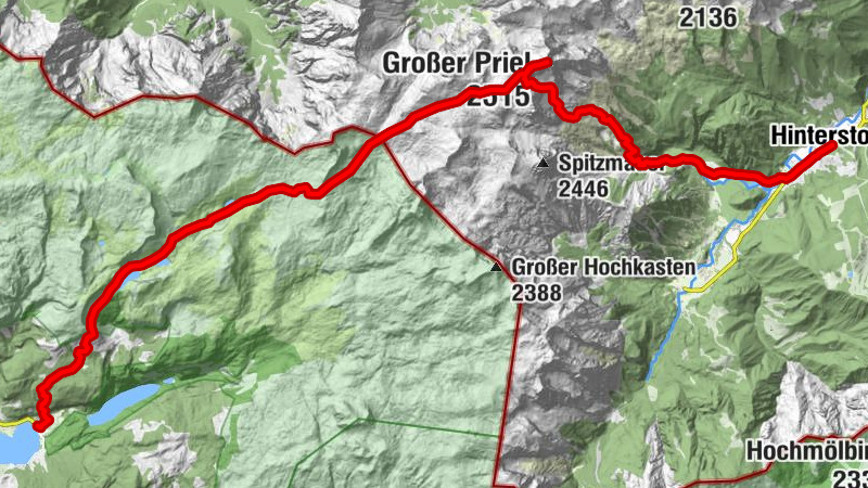 Hinterstoder  Gr. Priel - Pühringerhütte - Gößl