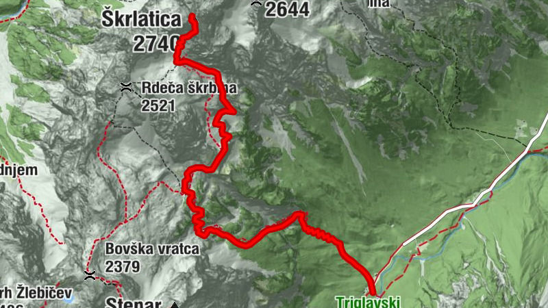 Skrlatica von Aljazev Dom