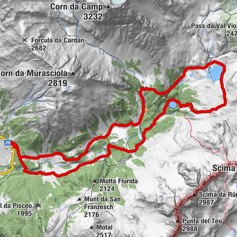 Caminata de montaña al Lagh da Saoseo