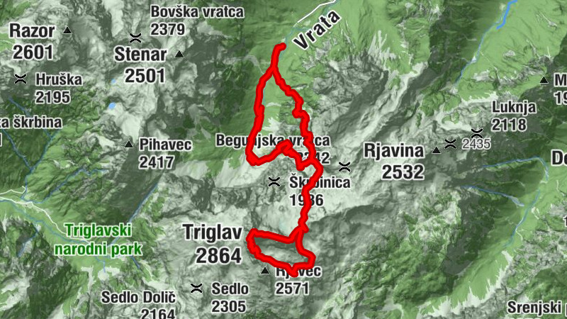 Triglav über Triglavhaus und Pragerweg
