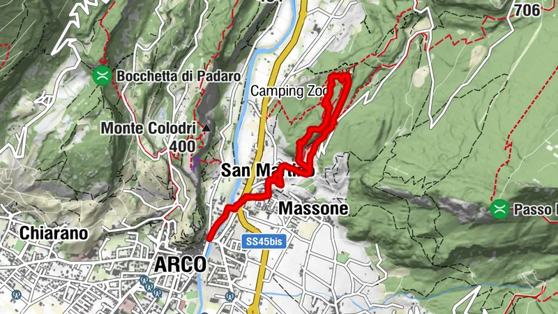 Bosco Caproni y Trincheras de Vastrè