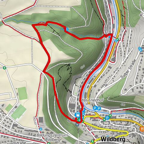 GeoRuta Wildberg a través de la pintoresca garganta de Lützenschlucht