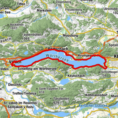 Ruta alrededor del Wörthersee