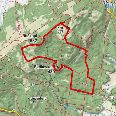 Herzberg- Herzbergturm Runde von Dornholzhausen