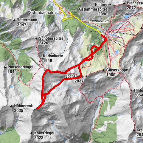 Karlspitze - Schreinl ab Planneralm