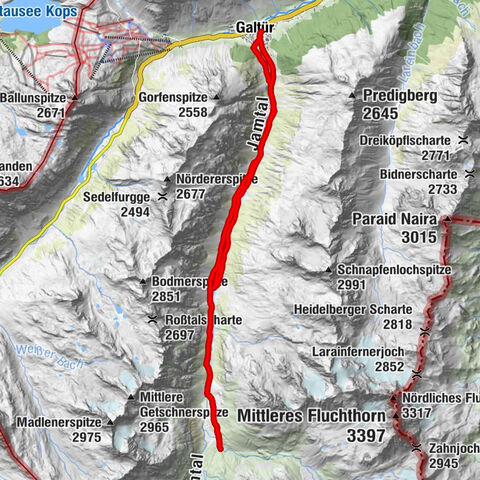 Von Galtür zur Jamtalhütte mit Trail