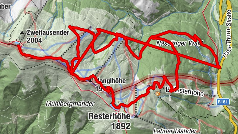 Resterhöhe Zweitausender