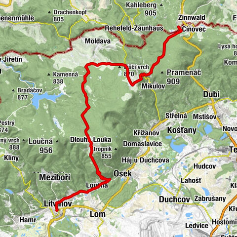 Stoneman Miriquidi Road etapa 08 Zinnwald - Zamek Valdstein Litvinov